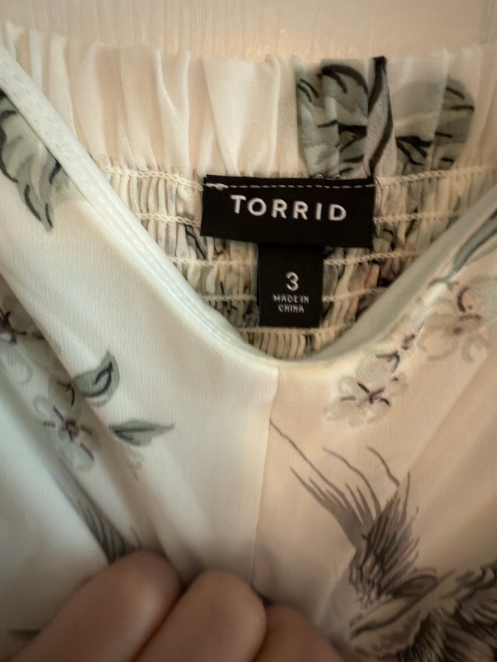 torrid Maxi Dress with Botanical & Crane Print - Picture 2 of 6